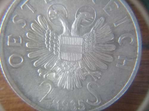 1935 Austria 2 Schilling Death of Karl Lueger