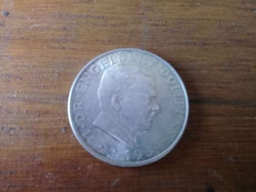 1934 Austria 2 Schilling Death of Engelbert Dollfuss