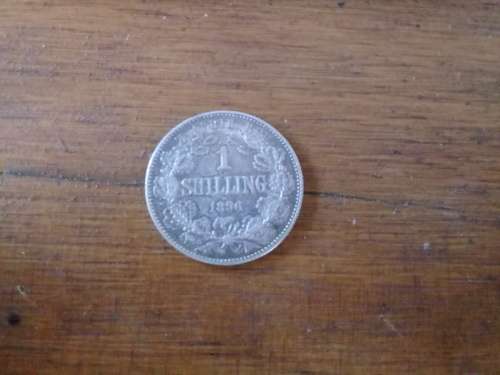 Paul Kruger ZAR : 1896 1 shilling. nice coin