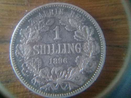 Paul Kruger ZAR : 1896 1 shilling. nice coin