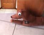 Cute Fabric Sausage Dog - DoorStop --- Xmas Gift Idea !