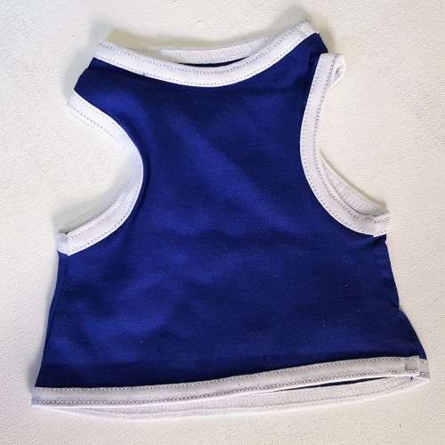 Blue paw prints doggie vest medium