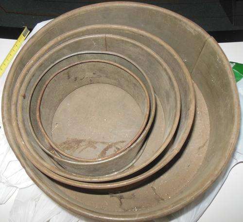 Assortment of cake pans