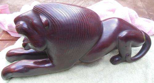 Burmese Rosewood Lion