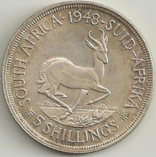 1948  South Africa 5 Shillings