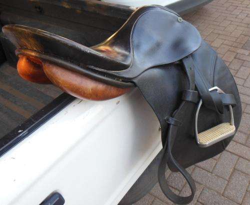 Stubben Black Leather 17'' Dressage Saddle