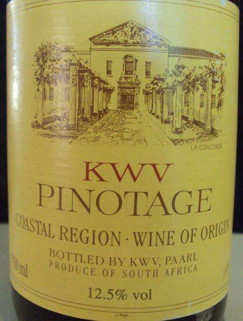 Wine lovers bargain  1993 KWV Pinotage