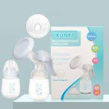 Xunyi Silicone Manual Breast Pump and Feeding Bottle