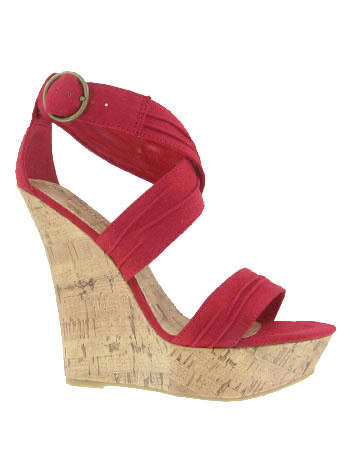 Brand New Red Wedge Shoes