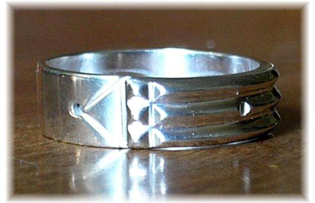 Atlantis Ring-Steel 316l- SET -02 UNIT -BRIDE - ENGRAVING& SHIPPING FREE!