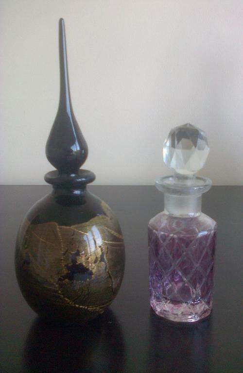 Gorgeous lot of 2 vintage perfume bottles