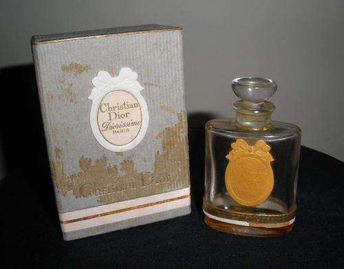 Vintage Christian Dior Diorissimo perfume bottle with box