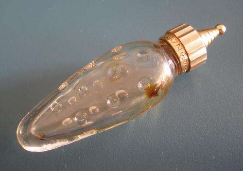 Lovely vintage miniature Nuit de Noel By Caron designed by Baccarat flacon perfume bottle