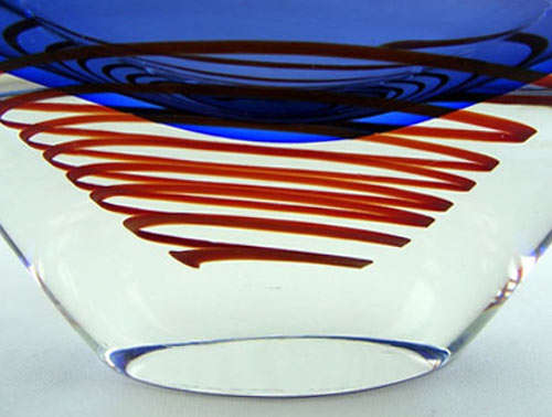SENSATIONAL & SIGNED TOP QUALITY MURANO BOWL - 21ST CENTURY ART GLASS AT ITS VERY BEST!