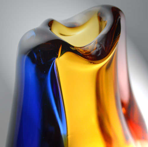 * AN ICON OF CZECH ART GLASS, A MOST ELEGANT VASE DESIGNED BY HANA MACHOVSKA FOR MSTISOV IN 1960
