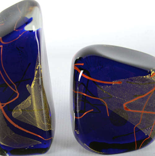RARE & DAZZLINGLY BEAUTIFUL HANDMADE PAPERWEIGHT (1990) FROM THE GLASS EYE STUDIO IN SEATTLE, USA