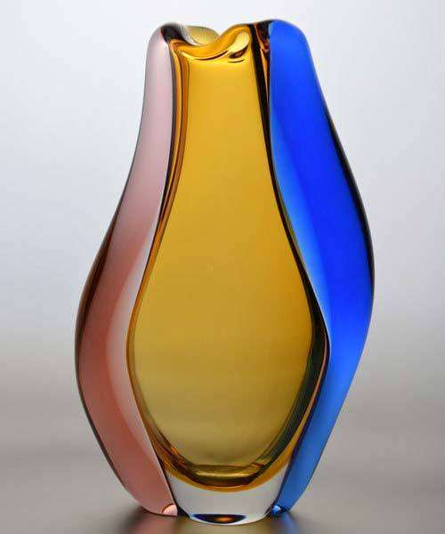 * AN ICON OF CZECH ART GLASS, A MOST ELEGANT VASE DESIGNED BY HANA MACHOVSKA FOR MSTISOV IN 1960