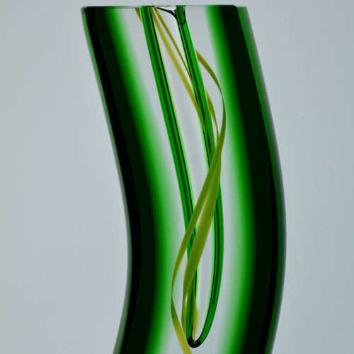DAZZLINGLY BEAUTIFUL & HEAVY EMERALD VASE, DESIGNED BY MR PAVEL HAVELKA (1969-)