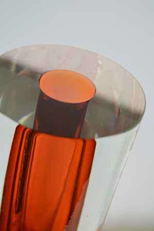 DAZZLINGLY BEAUTIFUL & HEAVY CZECH VASE, DESIGNED, SIGNED & MADE BY ALES VALNER