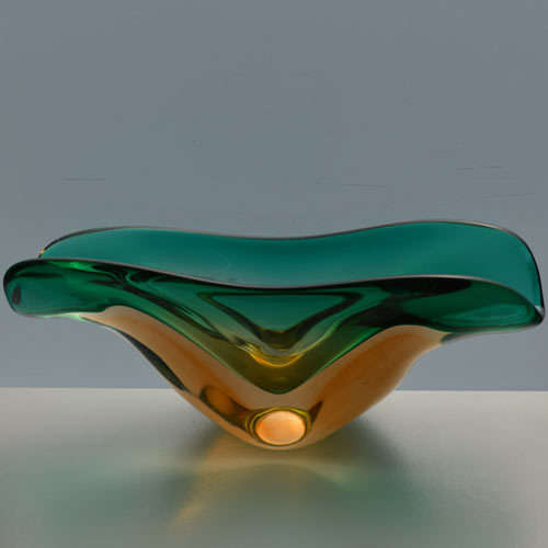 *MAGNIFICENT TOP QUALITY MURANO BOWL - 20TH CENTURY ART GLASS AT ITS VERY BEST!