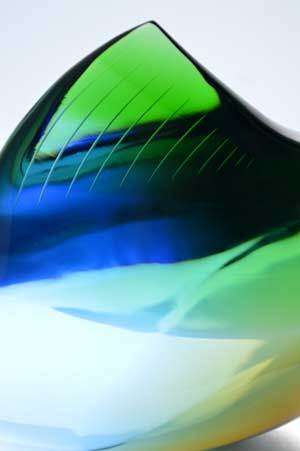 A VERY RARE CULT ITEM: EXBOR FISH GLASS SCULPTURE DESIGNED BY ROZINEK AND HONZIK IN THE 1960s