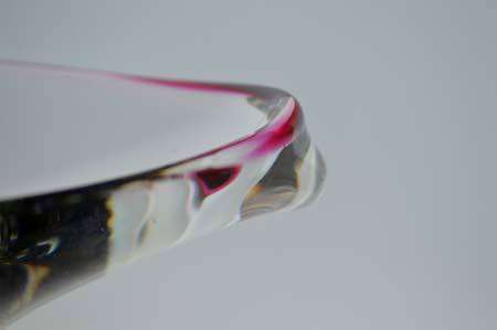 DAZZLING CZECH ART GLASS CHRIBSKA BOWL DESIGNED BY PROF JOSEF HOSPODKA FOR CHRIBSKA