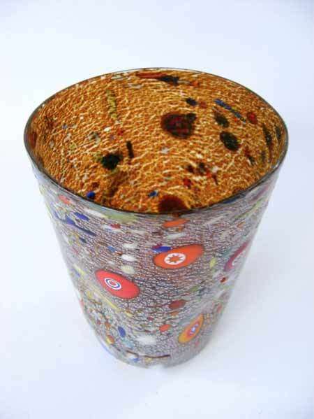MAGNIFICENT BEAUTY. BRAND NEW, SIGNED & IN ORIGINAL PACKAGING. MURANO TUMBLER IMPORTED FROM ITALY!