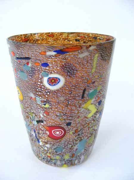 MAGNIFICENT BEAUTY. BRAND NEW, SIGNED & IN ORIGINAL PACKAGING. MURANO TUMBLER IMPORTED FROM ITALY!
