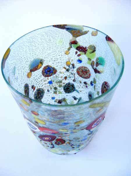 * MAGNIFICENT BEAUTY! BRAND NEW, SIGNED & IN ORIGINAL PACKAGING. MURANO TUMBLER IMPORTED FROM ITALY!