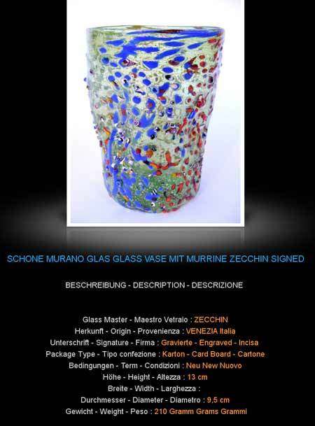 MAGNIFICENT BEAUTY. BRAND NEW, SIGNED & IN ORIGINAL PACKAGING. MURANO TUMBLER IMPORTED FROM ITALY!