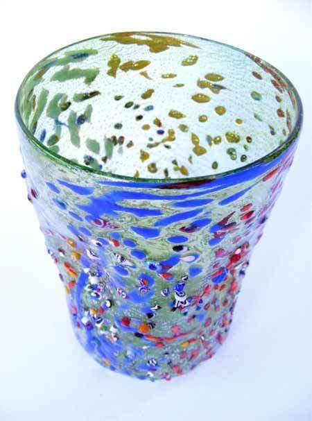 MAGNIFICENT BEAUTY. BRAND NEW, SIGNED & IN ORIGINAL PACKAGING. MURANO TUMBLER IMPORTED FROM ITALY!
