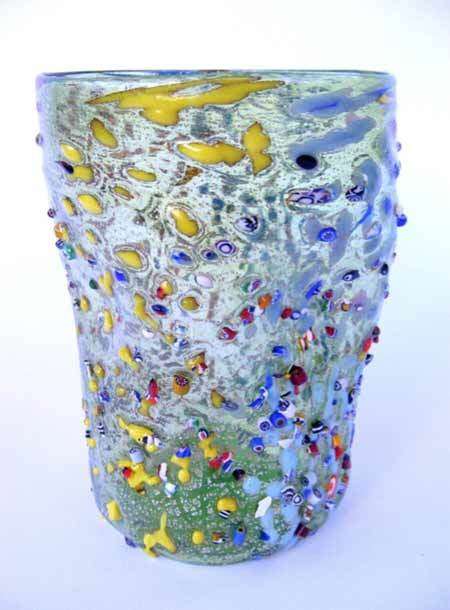 MAGNIFICENT BEAUTY. BRAND NEW, SIGNED & IN ORIGINAL PACKAGING. MURANO TUMBLER IMPORTED FROM ITALY!