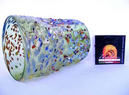 MAGNIFICENT BEAUTY. BRAND NEW, SIGNED & IN ORIGINAL PACKAGING. MURANO TUMBLER IMPORTED FROM ITALY!