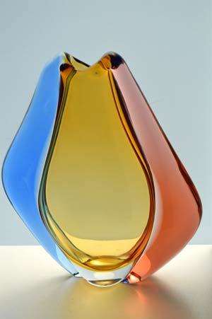 * AN ICON OF CZECH ART GLASS, A MOST ELEGANT VASE DESIGNED BY HANA MACHOVSKA FOR MSTISOV IN 1960