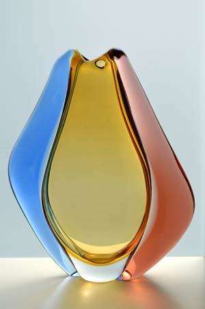 * AN ICON OF CZECH ART GLASS, A MOST ELEGANT VASE DESIGNED BY HANA MACHOVSKA FOR MSTISOV IN 1960