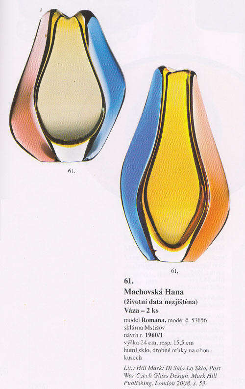 * AN ICON OF CZECH ART GLASS, A MOST ELEGANT VASE DESIGNED BY HANA MACHOVSKA FOR MSTISOV IN 1960