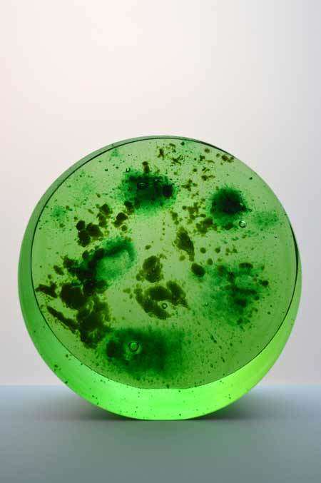 MAGNIFICENT RARE CZECH ART GLASS SCULPTURAL OBJECT DESIGNED BY MR HLAVKA: A UNIQUE COLLECTOR`S ITEM