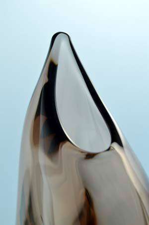 MOST ELEGANT & MOUTHWATERINGLY BEAUTIFUL CZECH ART GLASS VASE, DESIGNED BY JOSEF CVRCEK