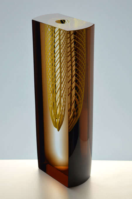 SIGNED!! 21st CENTURY CZECH ART GLASS AT ITS BEST! CONTEMPORAY DESIGN BY MR PAVEL HAVELKA (1969-)