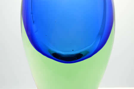 * MAGNIFICENT & VERY RARE MARIA STAHLIKOVA CZECH ART GLASS VASE, DESIGNED FOR SKRDLOVICE