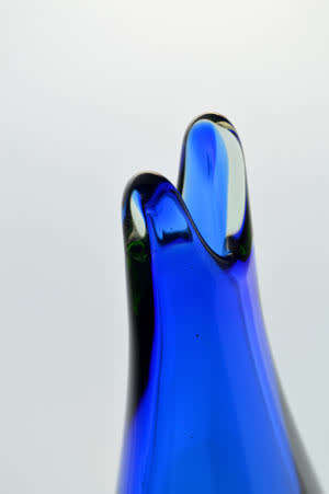 * MAGNIFICENT & VERY RARE MARIA STAHLIKOVA CZECH ART GLASS VASE, DESIGNED FOR SKRDLOVICE
