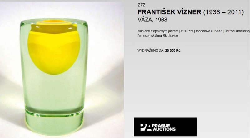 * MAGNIFICENT RARE VASE/SCULPTURAL OBJECT BY FRANTISEK VIZNER (1936-2011): A UNIQUE COLLECTOR'S ITEM
