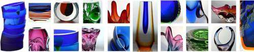 Superb Leerdan Unica Blue and Green Signed Glass Vase, designed by Floris Meydam in the 1940s