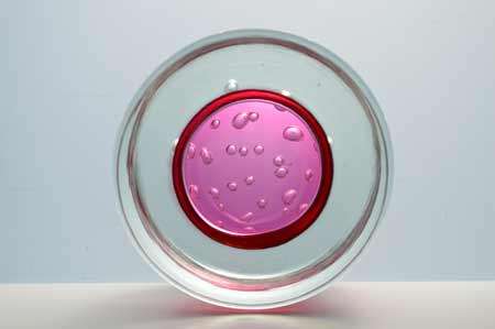 MAGNIFICENT CZECH ART GLASS BOWL, DESIGNED FOR SKRDLOVICE GLASSWORKS (1974) BY PROF JAROSLAV SVOBODA