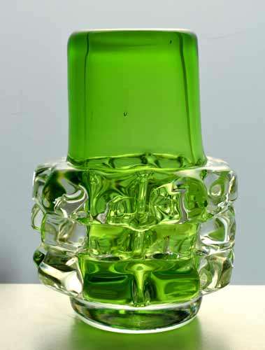 A RARE & SOUGHT-AFTER SCULPTURAL VASE BY FRANTISEK VIZNER (1936-2011): A COLLECTOR`S ITEM FROM 1971!
