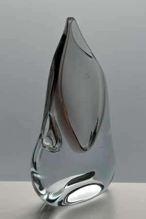 MOST ELEGANT & MOUTHWATERINGLY BEAUTIFUL CZECH ART GLASS VASE, DESIGNED BY JOSEF CVRCEK