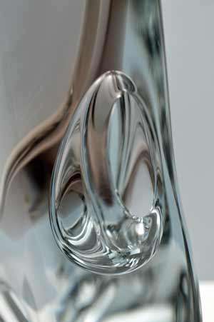 MOST ELEGANT & MOUTHWATERINGLY BEAUTIFUL CZECH ART GLASS VASE, DESIGNED BY JOSEF CVRCEK