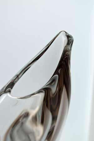 MOST ELEGANT & MOUTHWATERINGLY BEAUTIFUL CZECH ART GLASS VASE, DESIGNED BY JOSEF CVRCEK