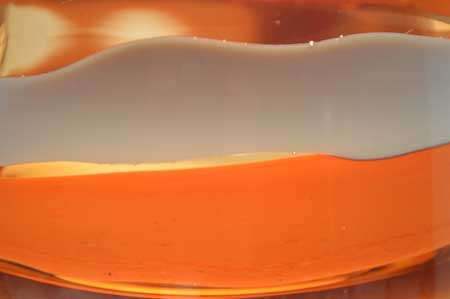 MAGNIFICENT 70s CZECH ART GLASS ASHTRAY, DESIGN: SKRDLOVICE GLASS (1973) BY PROF JAROSLAV SVOBODA