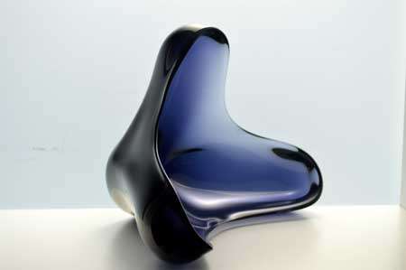 SUPERB CZECH ART GLASS SKRDLOVICE BOWL DESIGNED BY EMANUEL BERANEK (1899-1972) IN 1959
